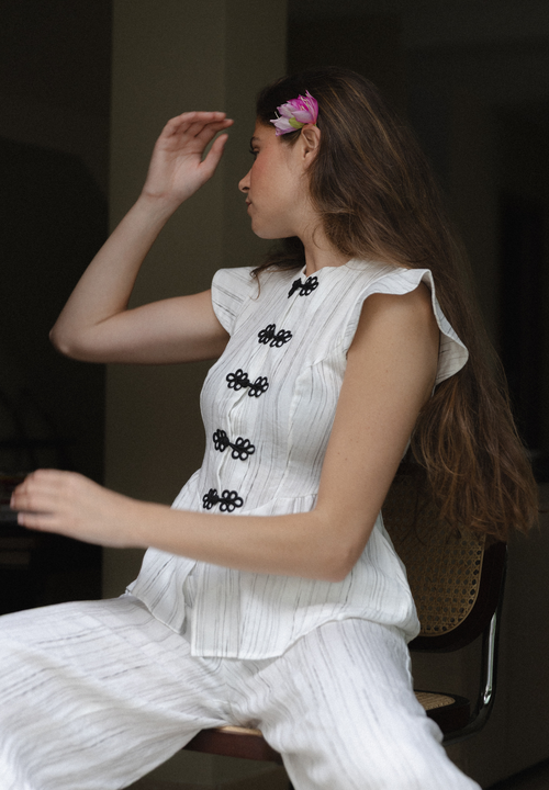 Blusa blanca Lior