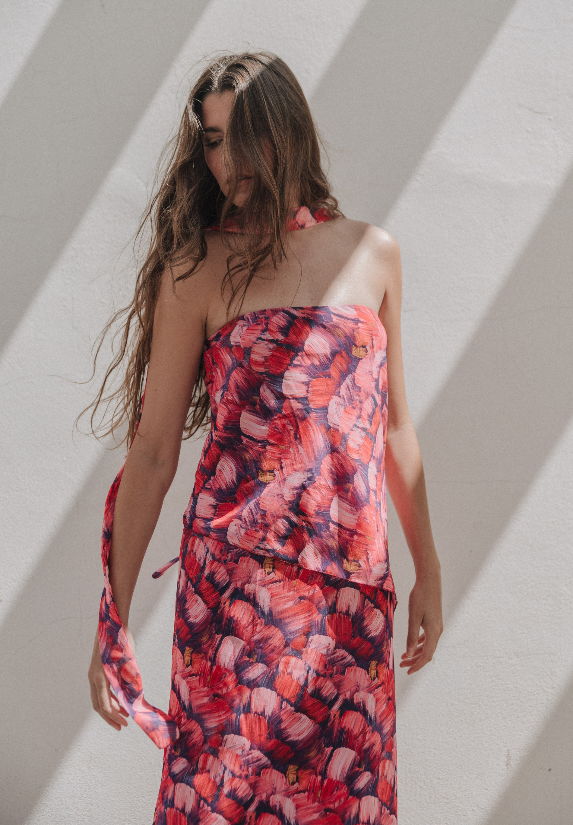 Vestido midi buganvilla Wor