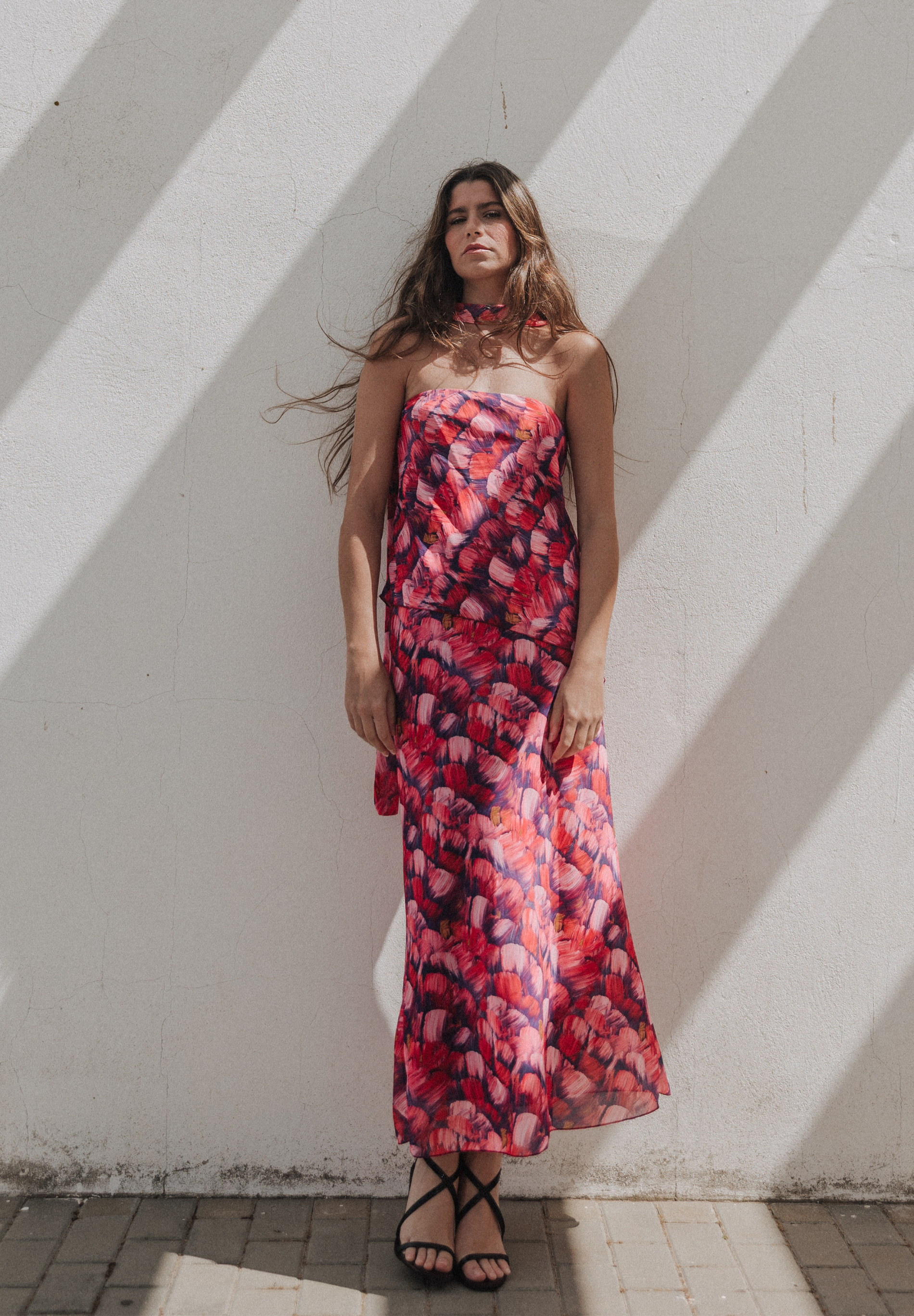 Vestido midi buganvilla Wor