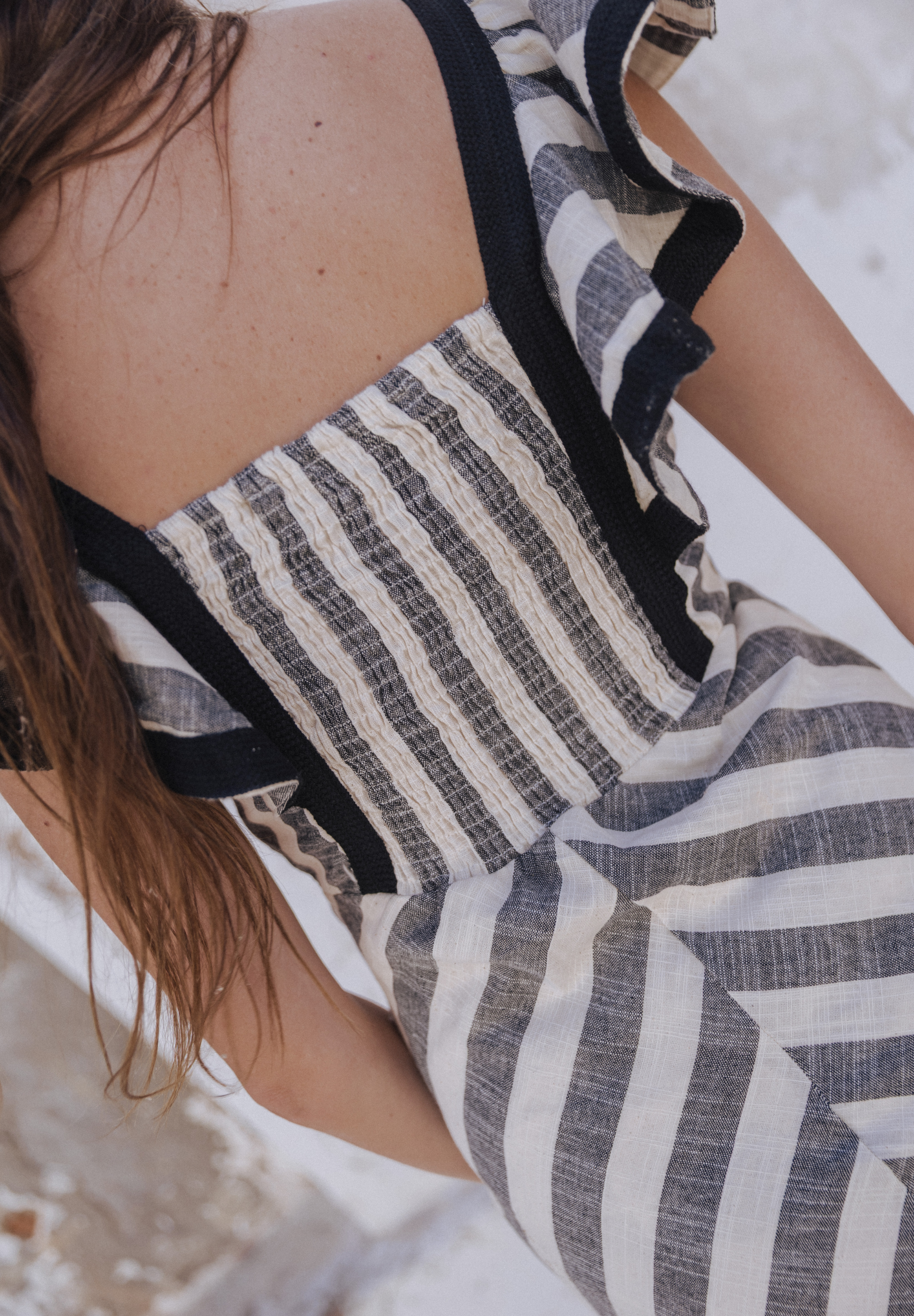 Vestido rayas gris Tivol