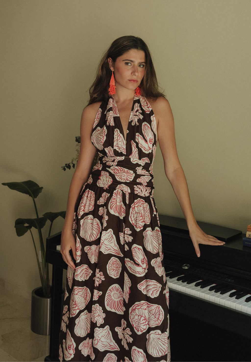 Vestido chocolate Krav