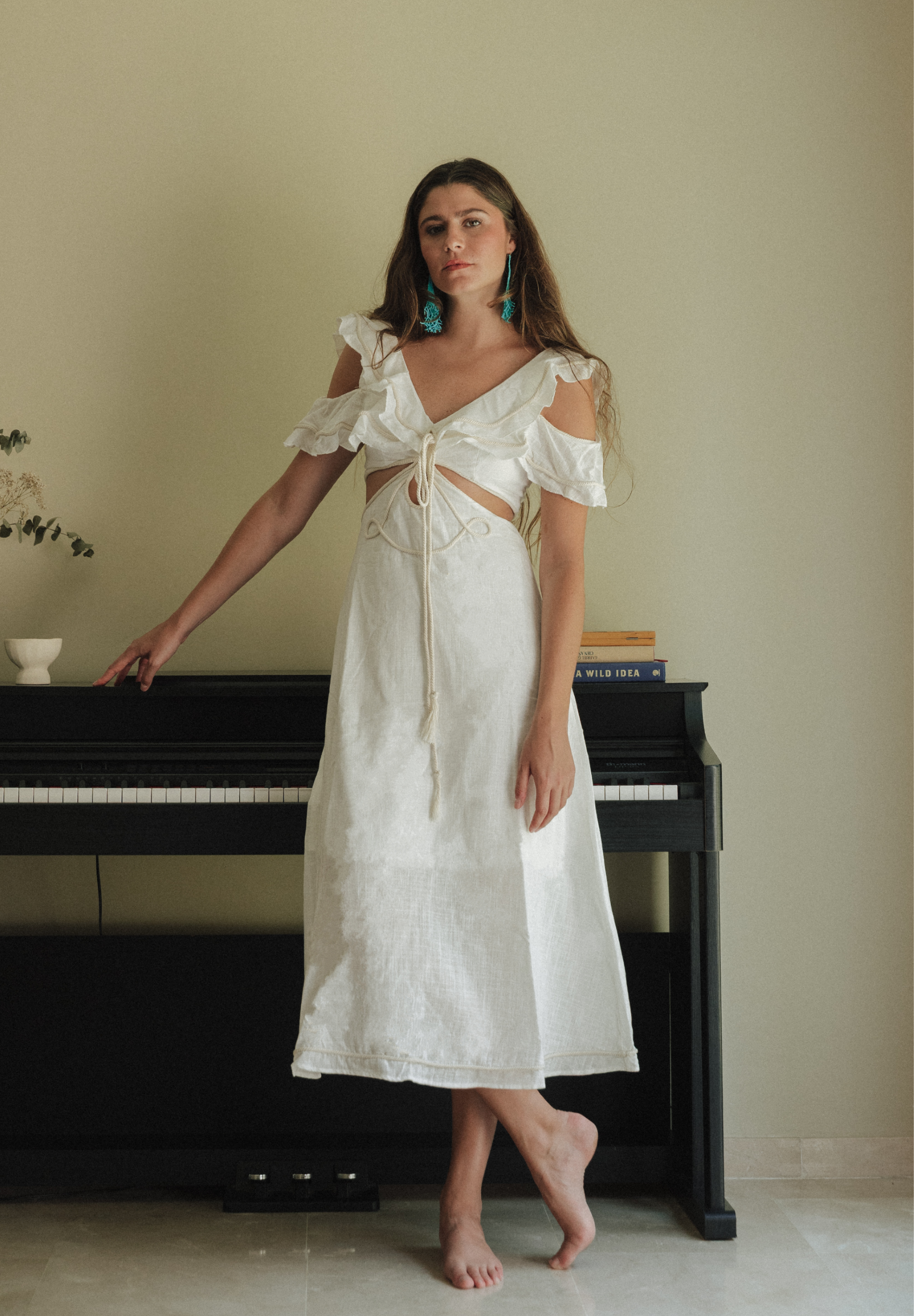 Vestido midi Pat