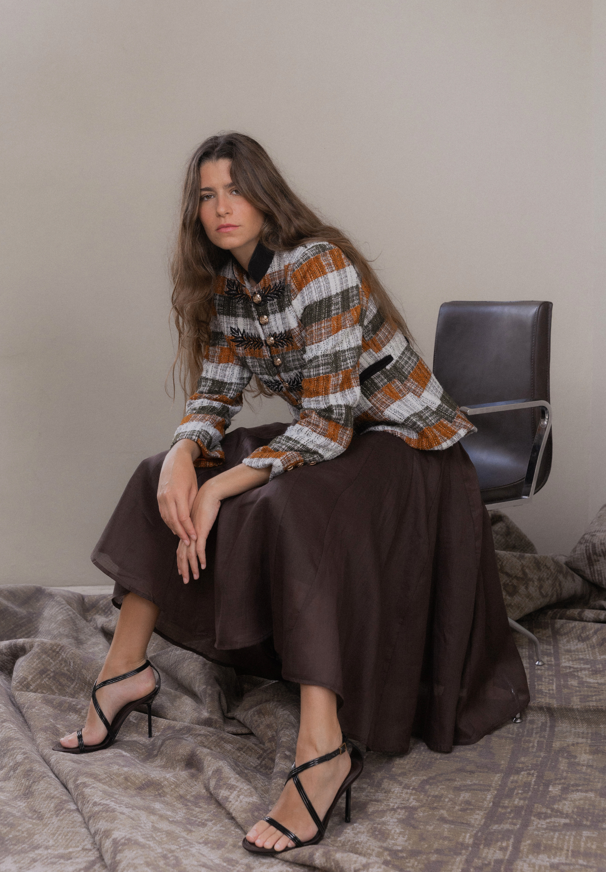 Falda godets Mell
