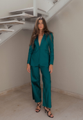 Pantalón verde metalizado Ylven
