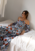 Vestido midi celeste Lune