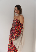 Vestido midi rojo Lune