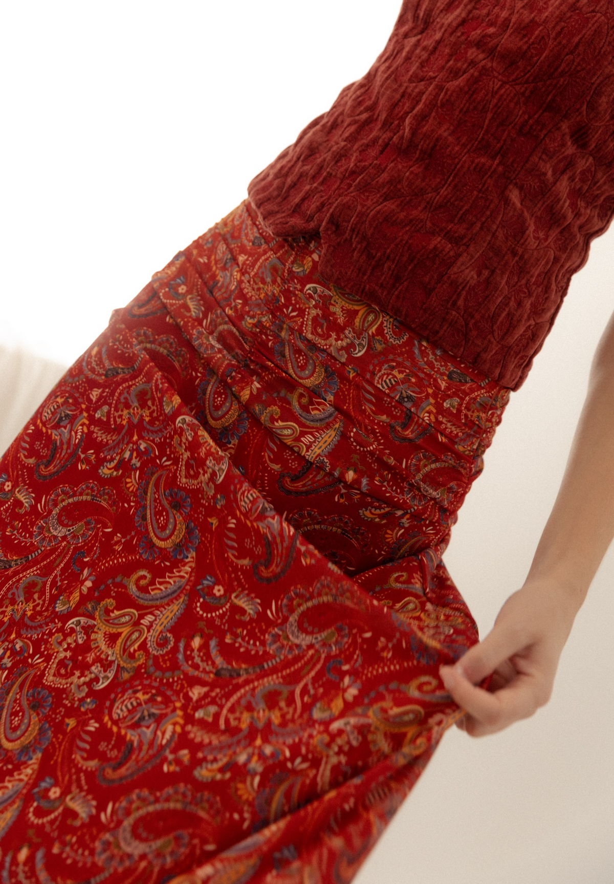 Falda midi estampada Elyne