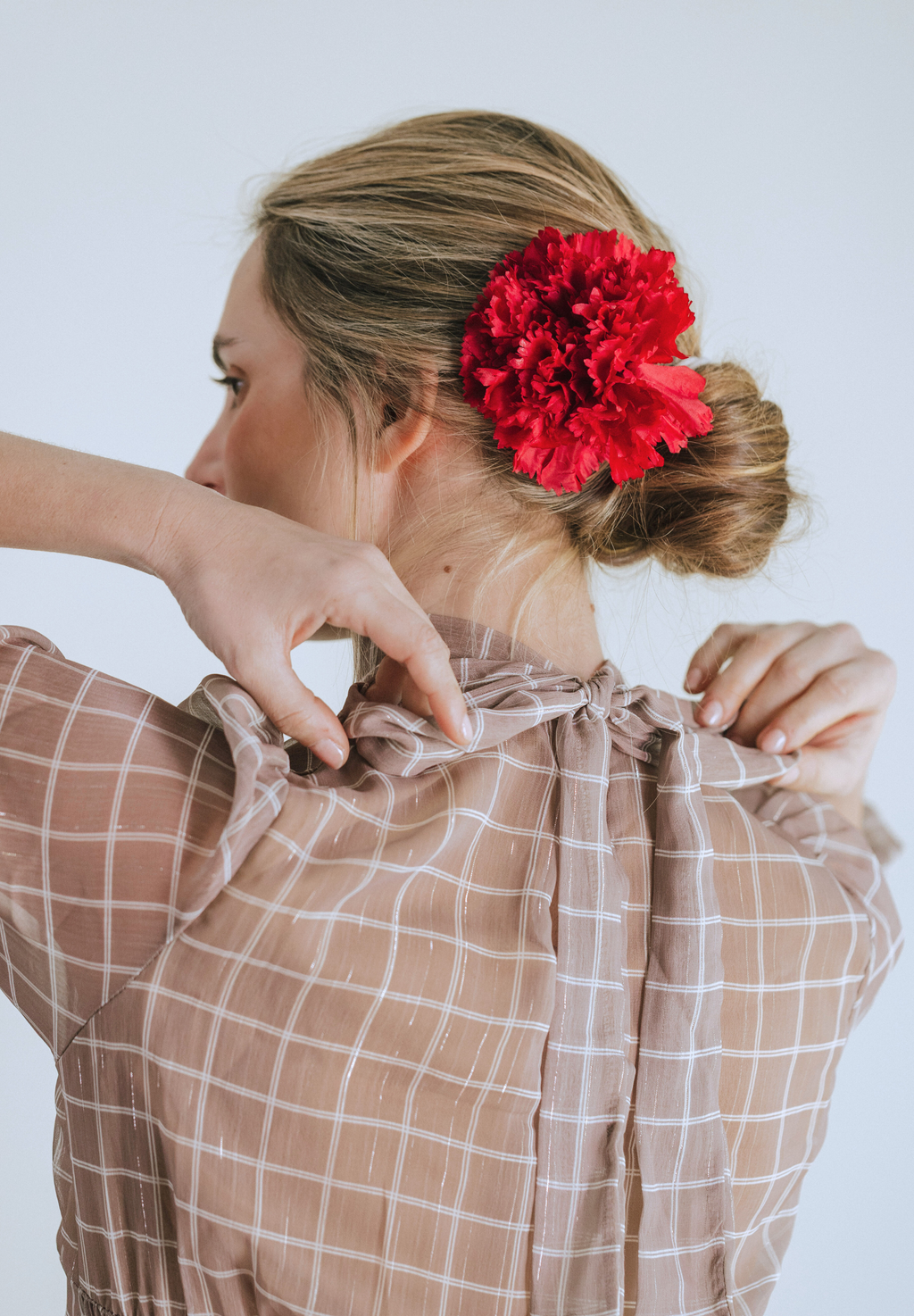 Vestido beige Belven