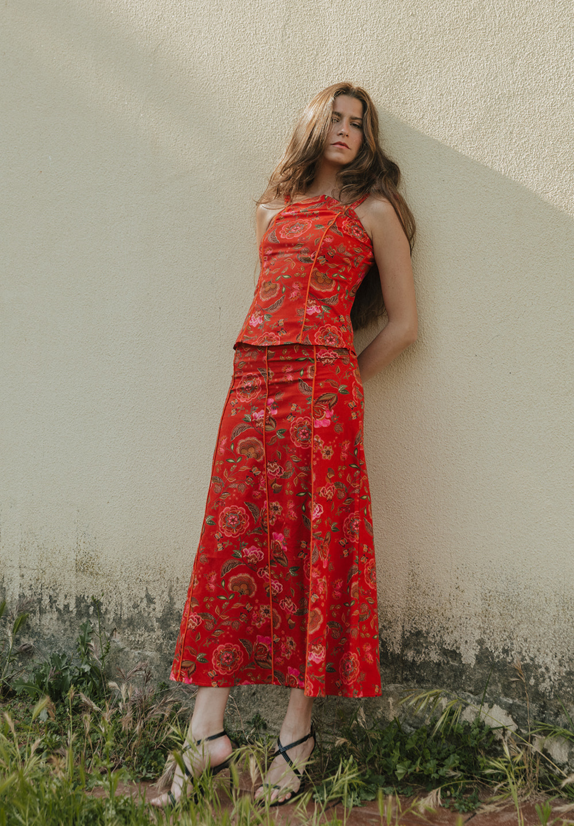 Falda midi Liriel