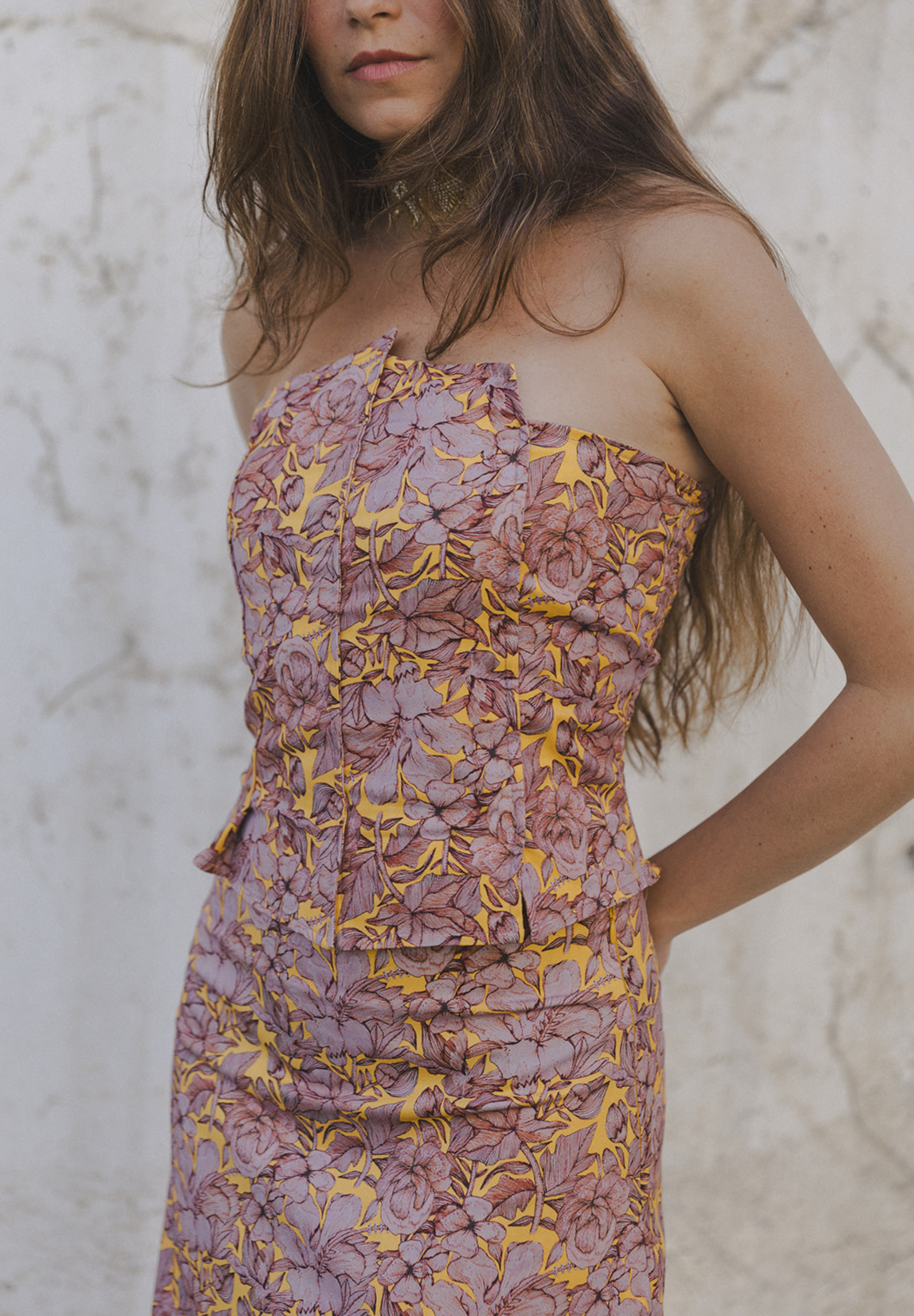 Top estructura malva Bloss