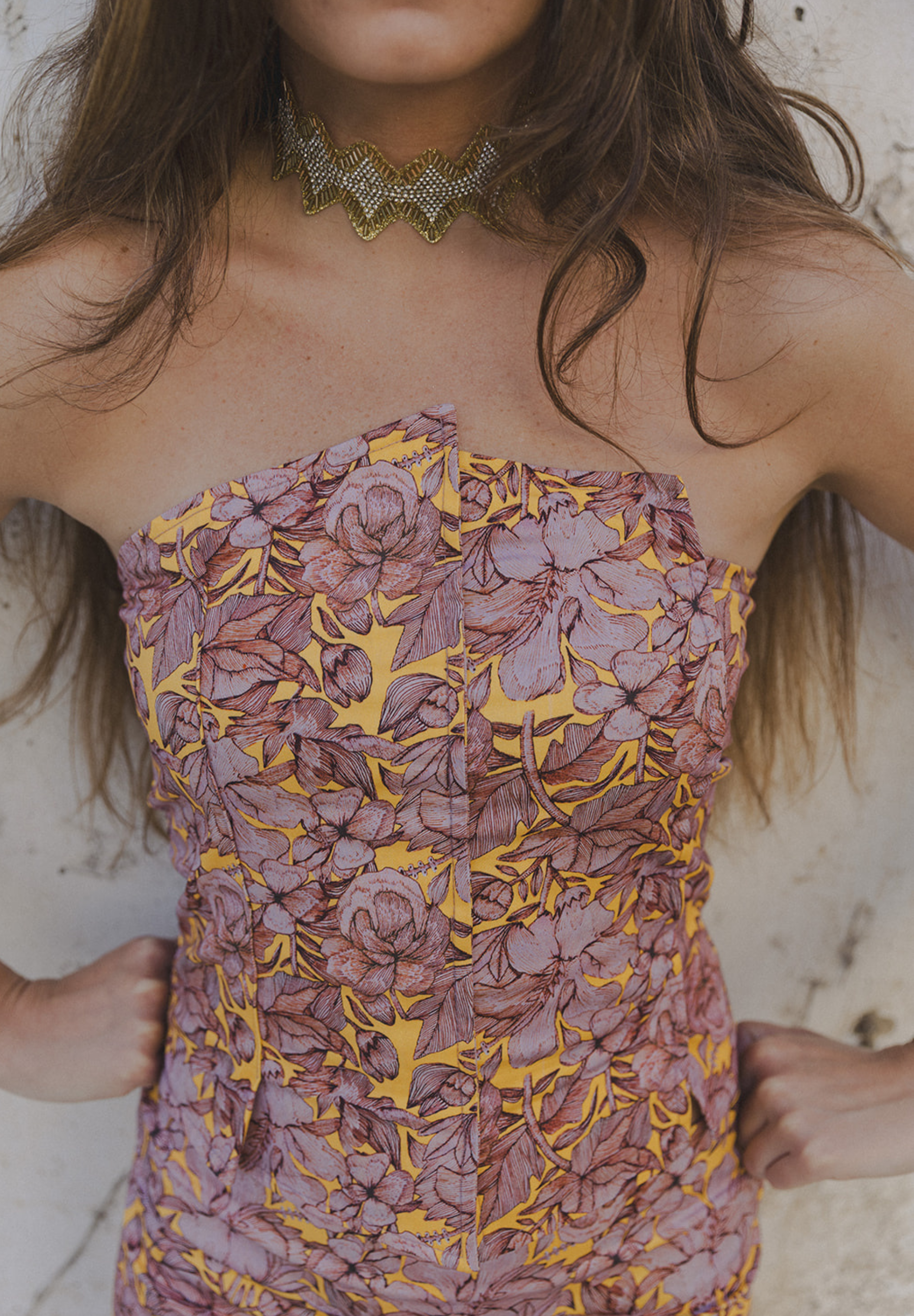 Top estructura malva Bloss