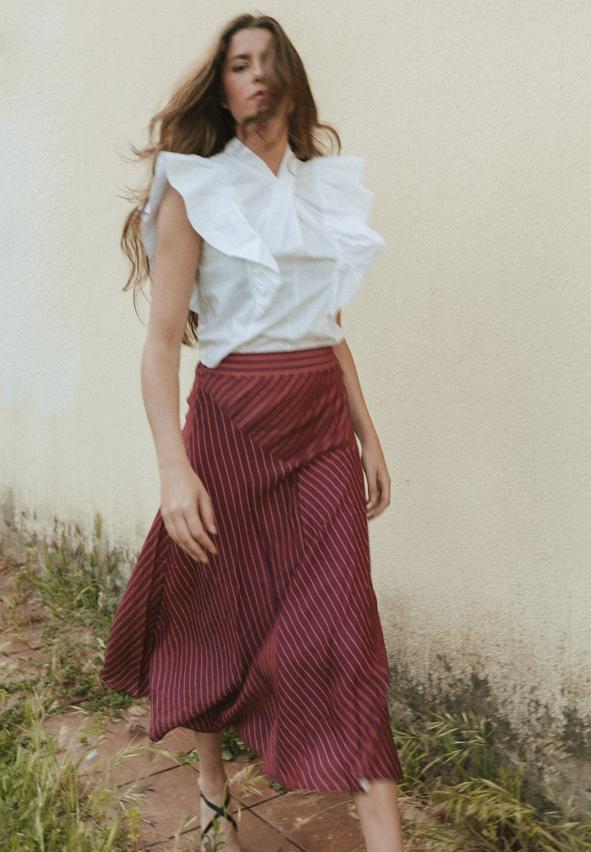 Falda rayas Serel