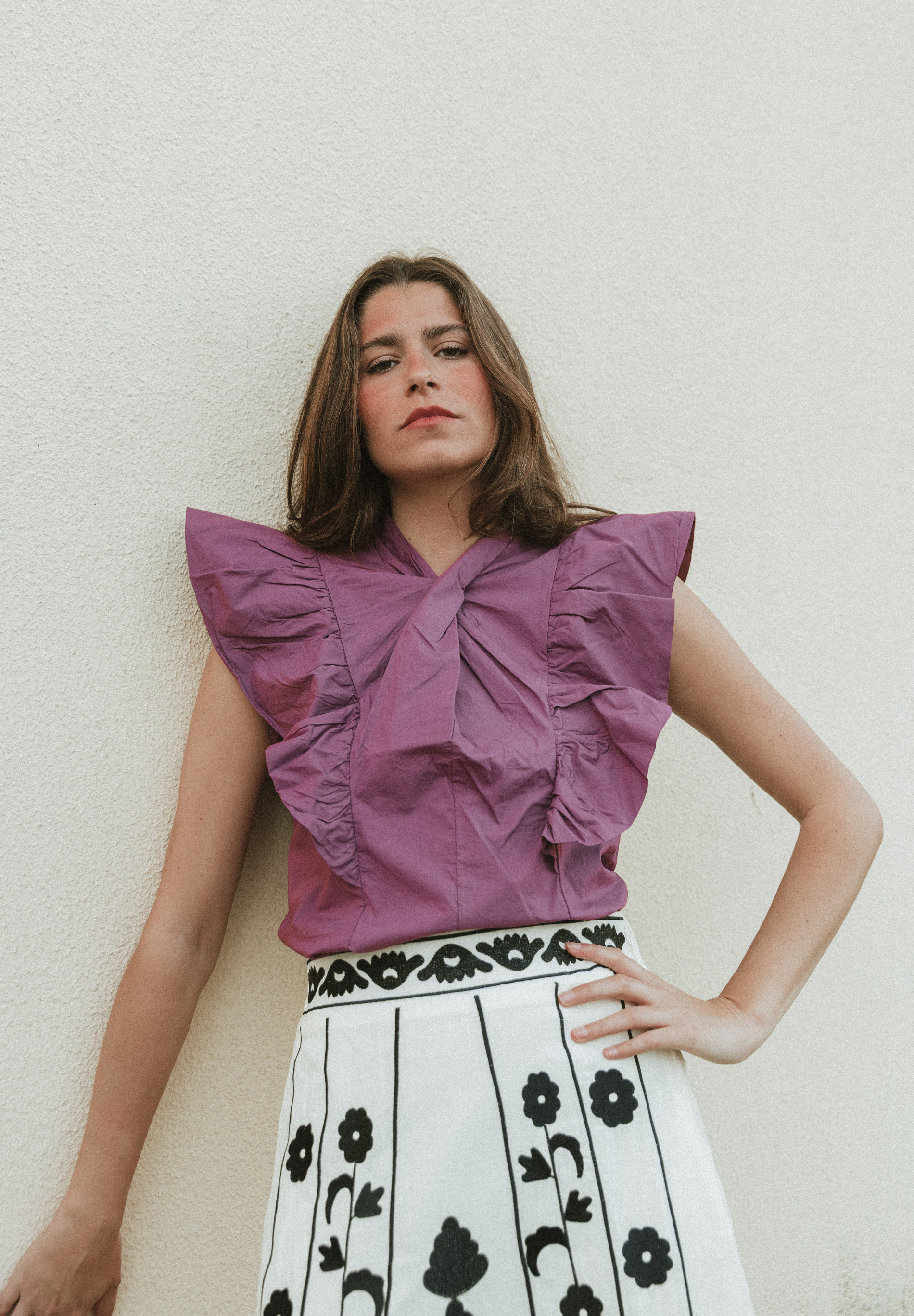 Blusa magenta Melvor