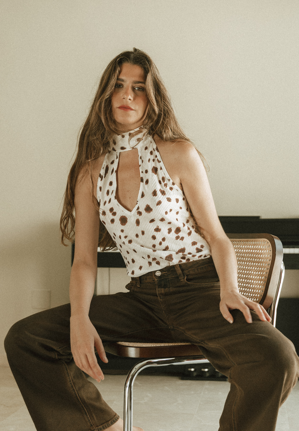 Top animal print Yvi