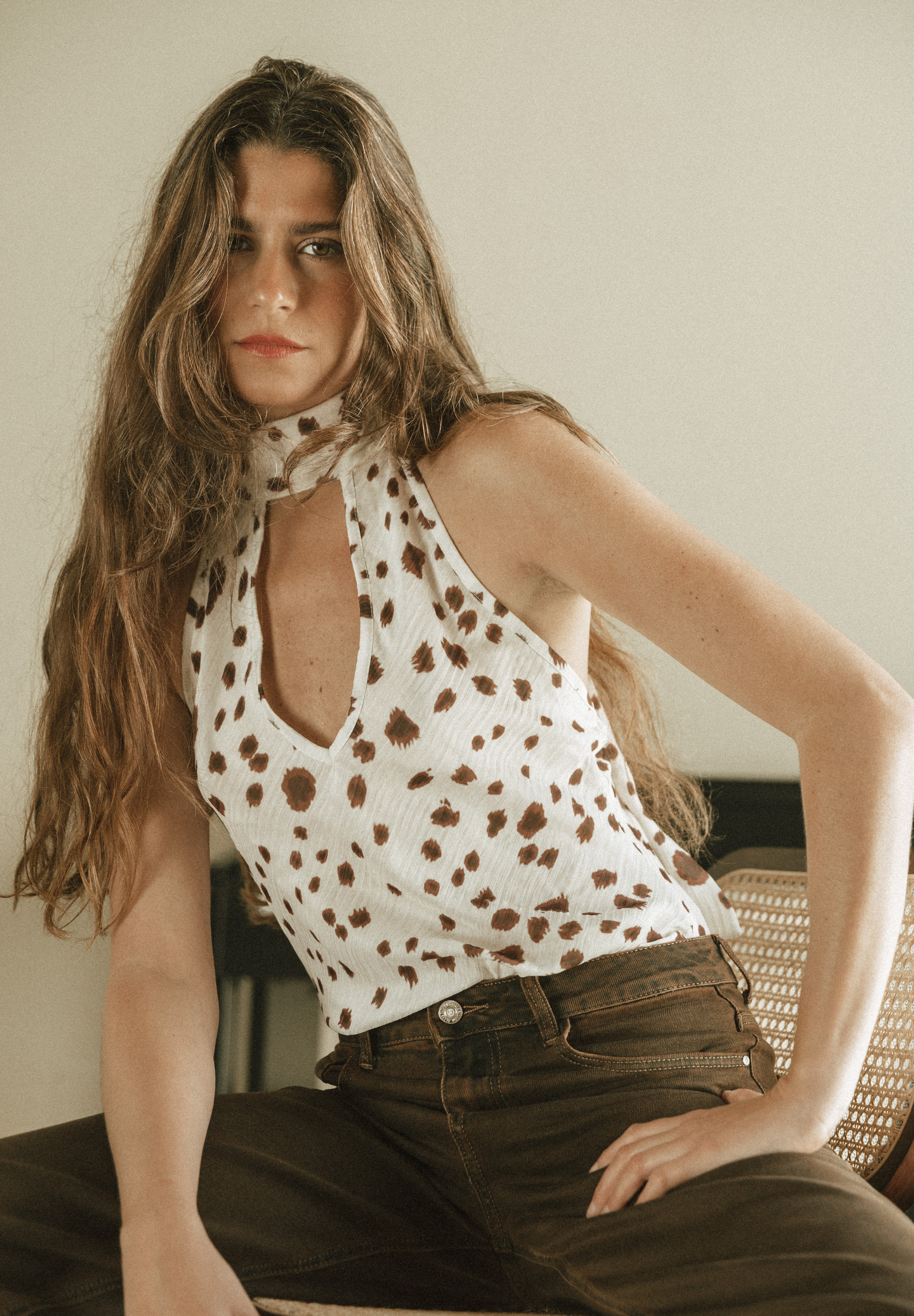Top animal print Yvi