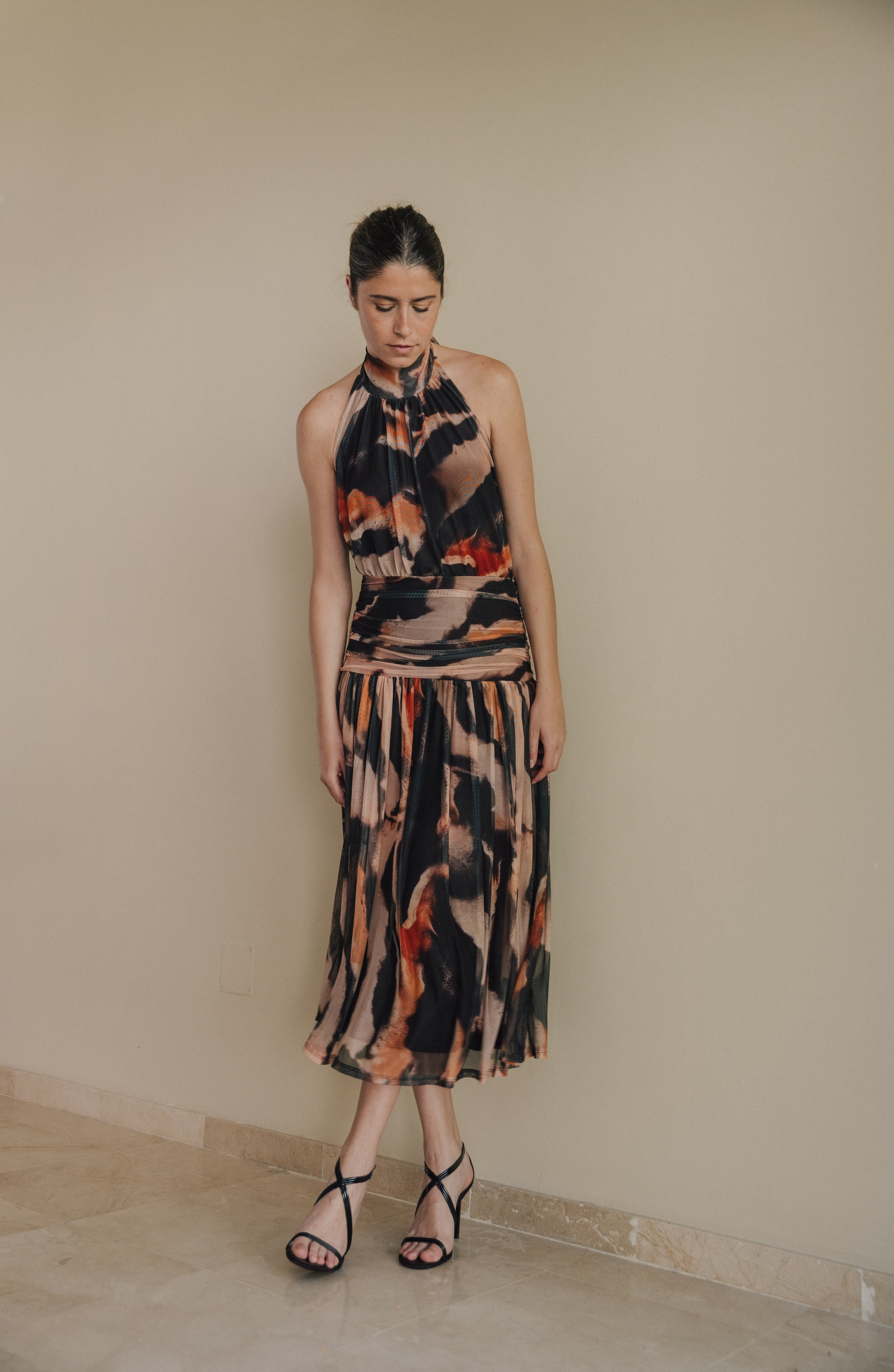 Vestido midi tul Aira