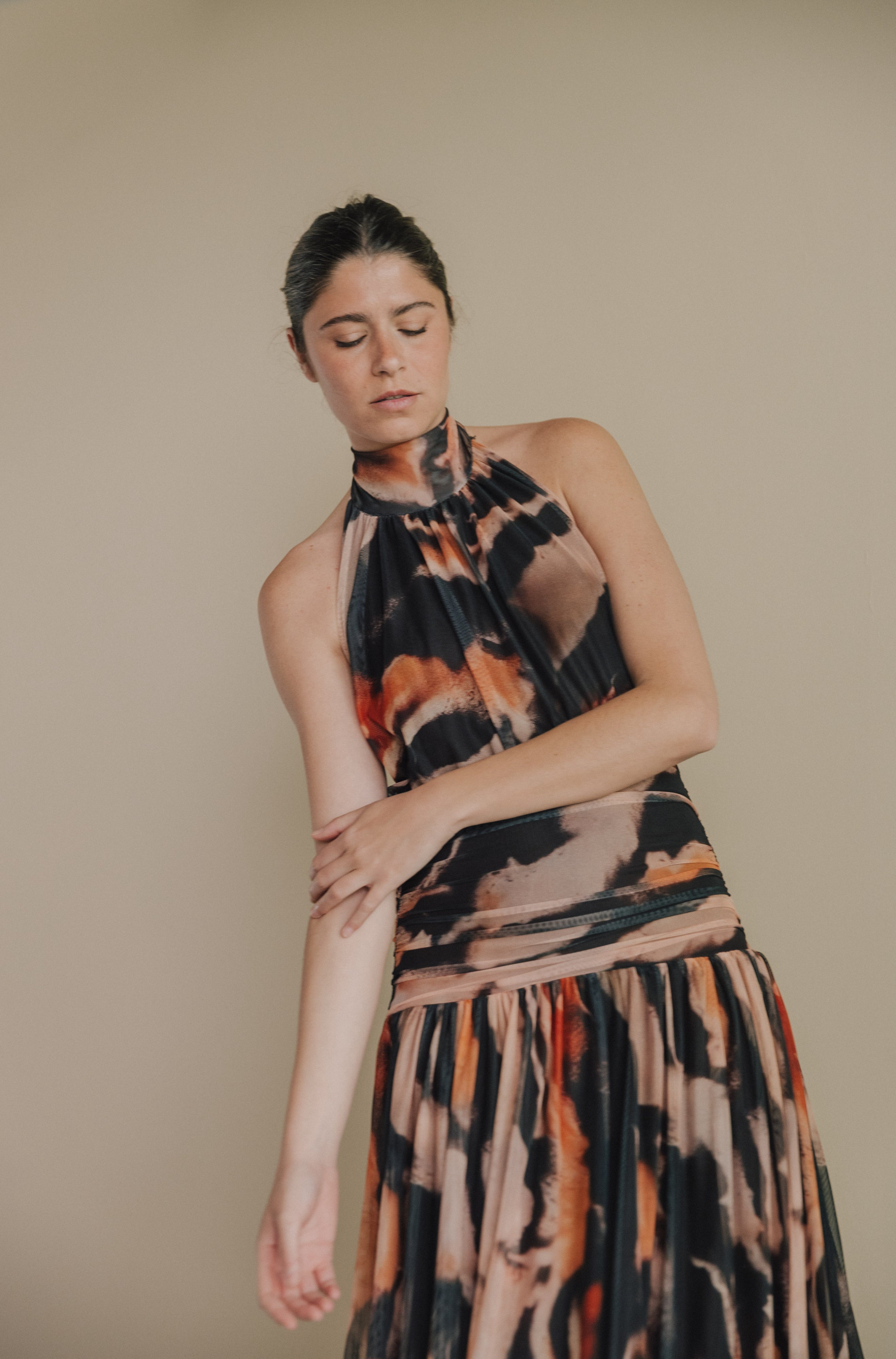 Vestido midi tul Aira